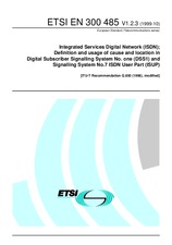 Standard ETSI EN 300485-V1.2.3 26.10.1999 preview
