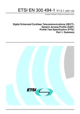 Standard ETSI EN 300494-1-V1.3.1 3.4.2001 preview