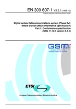 Standard ETSI EN 300607-1-V5.5.1 30.10.1998 preview