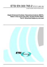 Standard ETSI EN 300765-2-V1.2.1 13.2.2001 preview
