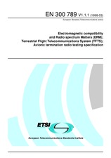 Standard ETSI EN 300789-V1.1.1 15.3.1998 preview