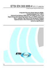 Preview ETSI EN 300899-4-V1.1.1 2.4.2002