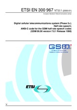 Standard ETSI EN 300967-V7.0.1 20.1.2000 preview