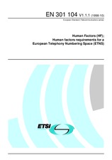 WITHDRAWN ETSI EN 301104-V1.1.1 30.10.1998 preview