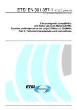 Standard ETSI EN 301357-1-V1.3.1 24.7.2006 preview