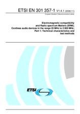 Standard ETSI EN 301357-1-V1.4.1 17.11.2008 preview