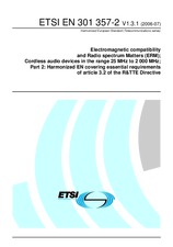 Standard ETSI EN 301357-2-V1.3.1 24.7.2006 preview