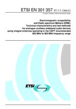 Standard ETSI EN 301357-V1.1.1 16.7.1999 preview