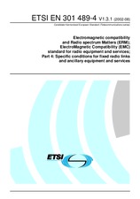 Standard ETSI EN 301489-4-V1.3.1 29.8.2002 preview