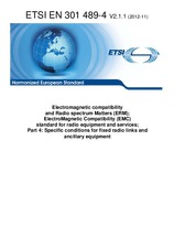 Standard ETSI EN 301489-4-V2.1.1 26.11.2012 preview