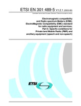Standard ETSI EN 301489-5-V1.2.1 3.8.2000 preview