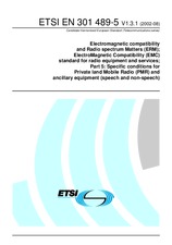Standard ETSI EN 301489-5-V1.3.1 29.8.2002 preview