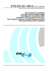 Standard ETSI EN 301489-6-V1.2.1 29.8.2002 preview