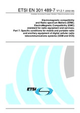 Preview ETSI EN 301489-7-V1.2.1 29.8.2002