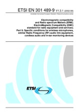 Preview ETSI EN 301489-9-V1.3.1 29.8.2002