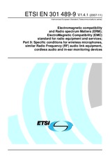 Preview ETSI EN 301489-9-V1.4.1 29.11.2007