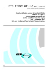 Standard ETSI EN 301811-1-3-V1.1.1 30.1.2001 preview