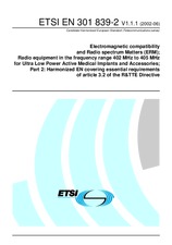 Standard ETSI EN 301839-2-V1.1.1 10.6.2002 preview