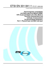 Standard ETSI EN 301841-1-V1.2.1 21.8.2003 preview