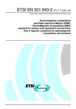 Standard ETSI EN 301843-2-V1.1.1 28.2.2001 preview