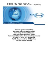 Standard ETSI EN 302065-3-V1.1.1 15.4.2014 preview