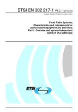 Standard ETSI EN 302217-1-V1.3.1 20.1.2010 preview