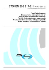 Standard ETSI EN 302217-2-1-V1.1.3 17.12.2004 preview
