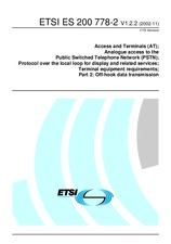 Standard ETSI ES 200778-2-V1.2.2 28.11.2002 preview