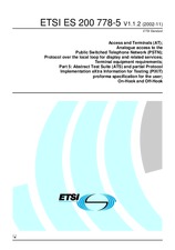 Standard ETSI ES 200778-5-V1.1.2 28.11.2002 preview