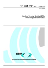 Standard ETSI ES 201095-V1.1.1 15.2.1998 preview