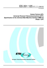 Standard ETSI ES 201125-V1.1.1 28.2.1998 preview