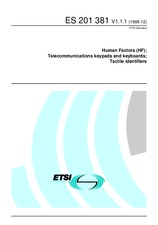 Standard ETSI ES 201381-V1.1.1 10.12.1998 preview