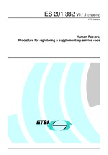 Standard ETSI ES 201382-V1.1.1 10.12.1998 preview