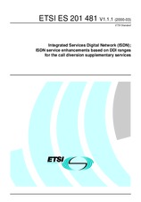 Standard ETSI ES 201481-V1.1.1 3.3.2000 preview