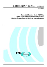 Standard ETSI ES 201659-V1.1.1 20.7.1999 preview