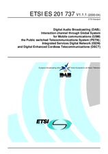 Standard ETSI ES 201737-V1.1.1 5.4.2000 preview