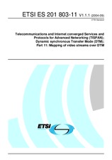Standard ETSI ES 201803-11-V1.1.1 14.9.2004 preview