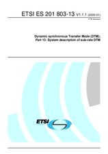 Standard ETSI ES 201803-13-V1.1.1 4.1.2005 preview