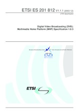 Standard ETSI ES 201812-V1.1.1 3.12.2003 preview