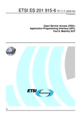 Standard ETSI ES 201915-6-V1.1.1 19.2.2002 preview