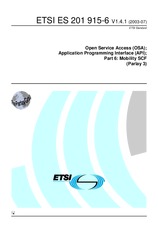Standard ETSI ES 201915-6-V1.4.1 29.7.2003 preview