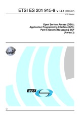 Standard ETSI ES 201915-9-V1.4.1 29.7.2003 preview