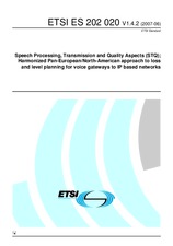 Standard ETSI ES 202020-V1.4.2 19.6.2007 preview