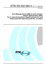 Standard ETSI ES 202060-4-V1.1.1 6.5.2003 preview