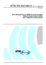 Standard ETSI ES 202060-5-V1.1.1 6.5.2003 preview