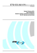 WITHDRAWN ETSI ES 202076-V1.1.1 24.9.2002 preview