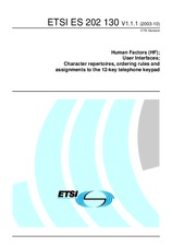 Standard ETSI ES 202130-V1.1.1 29.10.2003 preview