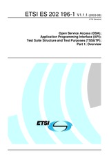 Standard ETSI ES 202196-1-V1.1.1 4.8.2003 preview