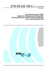 Preview ETSI ES 202196-5-V1.1.1 4.8.2003