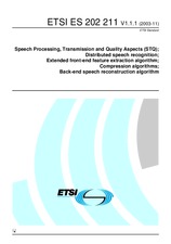 Standard ETSI ES 202211-V1.1.1 14.11.2003 preview